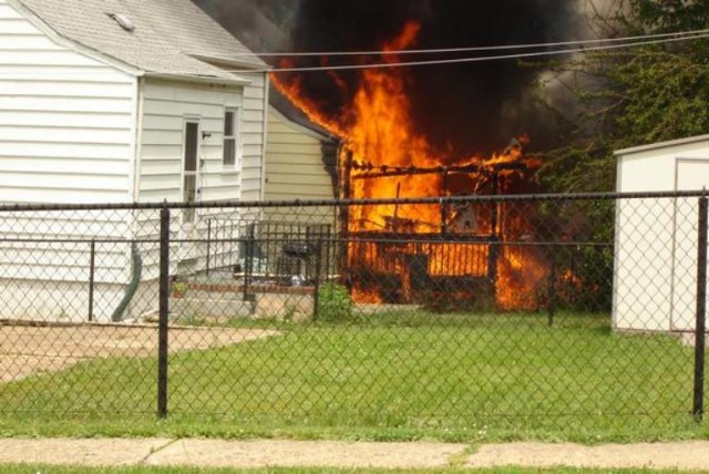 Structure fire on Atlantic Street, June 2007.